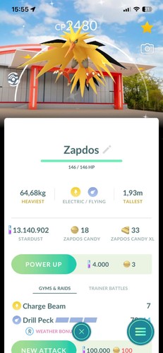 Pogo shiny zapdos poképark - pogo✨,