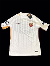 Maglia Nike AS Roma 2017-2018 bianca da trasferta calcio uomo taglia large Champions League