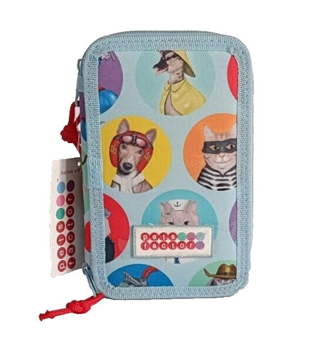 Astuccio scuola zip pets - scuola,