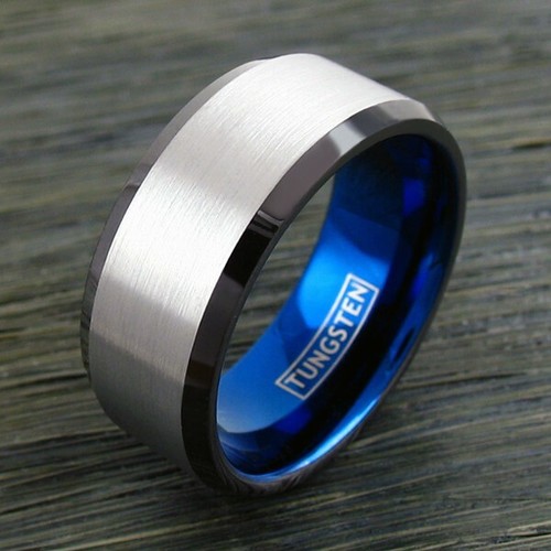 Anello uomo tungsteno - in, largo