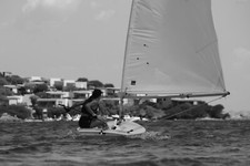 Fotografia sportiva incorniciata , Laser Barca a vela Misure esterne: 73,1 x 55,