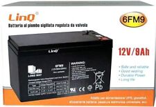Batteria Piombo 12V 9Ah 6FM9 Valvola Regolata Sigillata LinQ per UPS, Giocattoli