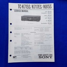SONY TC-K715S TC-K717ES
