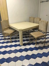 Tavolo  Con 4 Sedie Design Anni '60 firmato Luciano Frigerio