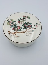 VILLEROY BOCH "BOTANICA" VACCINIUM VITIS-IDEAEA  LARGE LIDDED TRINKET BOX POT