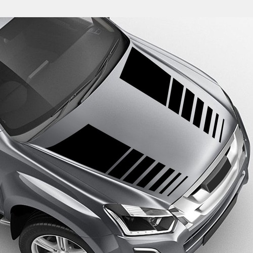 Accessori neri strisce auto