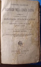 GEORGES CALONGHI - DIZIONARIO ITALIANO LATINO - 1919