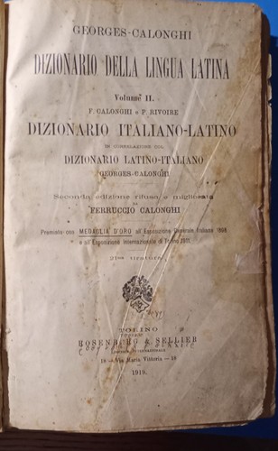 Georges calonghi dizionario - -,
