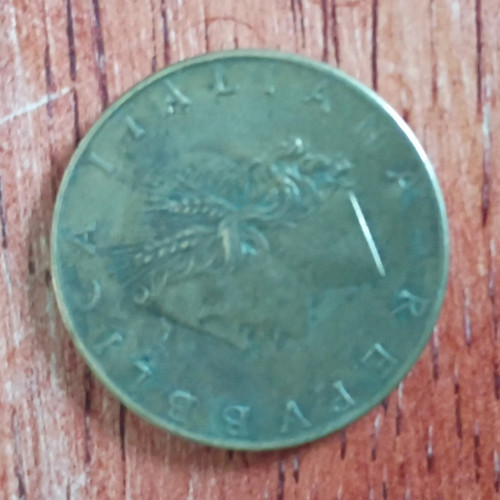 1958 italy lire coin - 20,