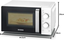 FORNO MICROONDE MW7885 SEVERIN 700W BIANCO CON TIMER 17LT RISCALDARE SCONGELARE