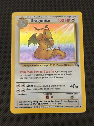 Dragonite holo rara unlimited - dragonite,
