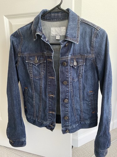 Vecchia giacca jeans donna blu