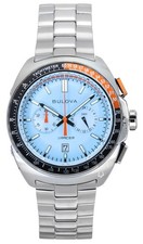 Orologio Uomo Bulova Racer Cronografo Tachimetro Quadrante Blu Quarzo 98B432 100M