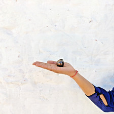 Antico Marrone Vetro Sfera 1.4 " Tedesco Kugel Natale Ornamento Unique Tappo 843