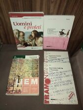 lotto 5 libri di diritto religione e italiano:LIEM; UOMINI E PROFETI; TRAMONTANA