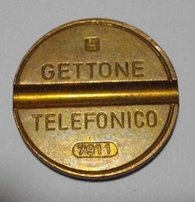 Gettone telefonico sip 7911 - telefonico,