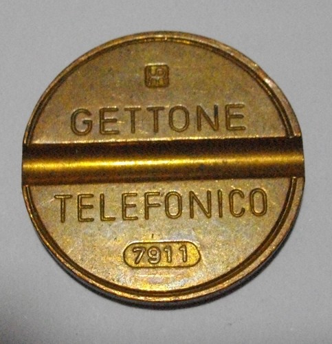 Gettone telefonico sip 7911 - telefonico,