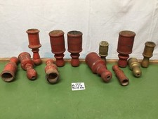 5308 RARISSIMI  ANTICHI PORTA CANDELA LEGNO 1800 ARTE SACRA ARTICOLI CHIESA