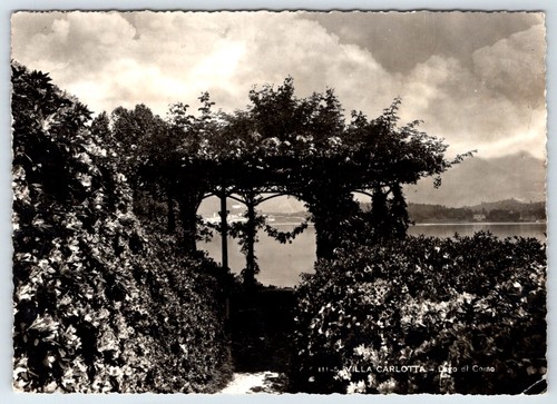 Cartolina villa carlotta lago - carlotta,