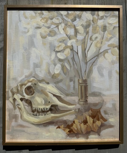 Natura morta teschio onestà - morta, e