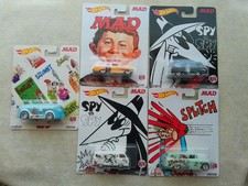 Hot Wheels 2017 Pop Culture Mad Magazine set completo di 5 veicoli