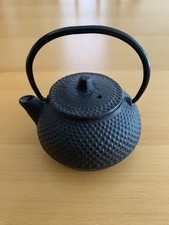 Iwachu Nanbu Tekki mini teiera in ferro bollitore fatto a mano da collezione