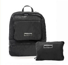 A.G.SPALDING & BROS Zaino FOLDING  ripiegabile in tessuto, viaggio/palestra NERO