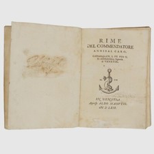 Rime Annibal Caro 1569 Rara editio princeps. Aldina