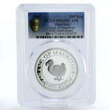 Mauritius 200 rupie The National Bank Dodo Bird PR69 PCGS moneta argento 2007