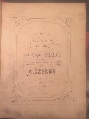 Spartito epoca pianoforte - d'epoca,