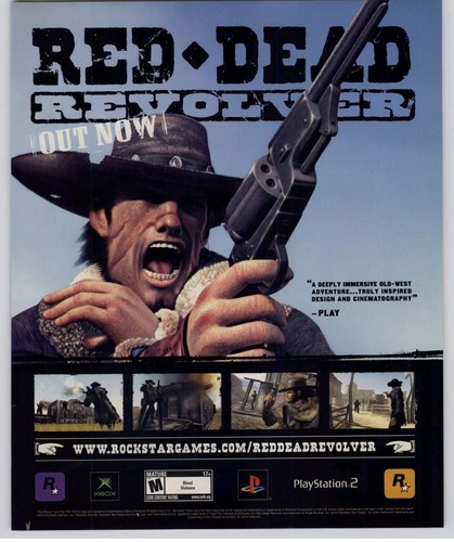 Poster pubblicitario red dead - pubblicitario,