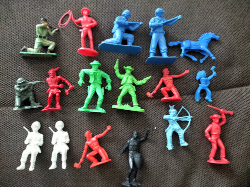 Vintage soldatini plastica - vintage,