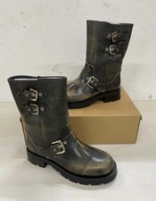 stivali biker con fibbie