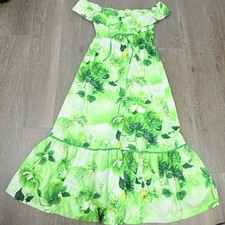 Maxi abito hawaiano - , verde