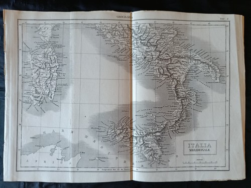 Antica carta geografica - antica,