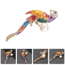  Spilla a forma di pappagallo