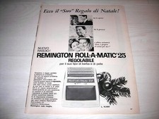 RASOIO REMINGTON ROLL-A-MATIC 25  1963 pubblicità/advertising/werbung