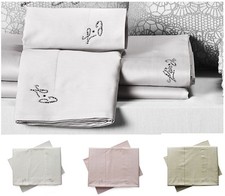 Completo Lenzuola Rasatello Cotone Matrimoniale LUCE Strass LIU JO Cristal LiuJo