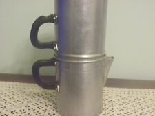 Caffettiera napoletana  vintage in alluminio usata mundus da collezione