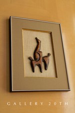 VINTAGE! SCULTURA CAVALLO TEAK