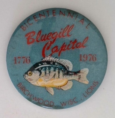 Bottone spilla pesca - , capitale