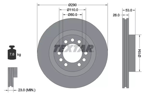 Set freni disco textar - disco,