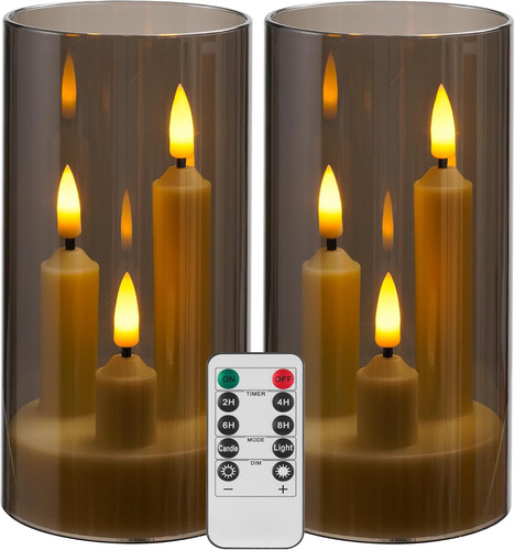 Set candele senza fiamma - set, 2