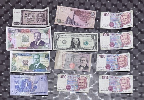 Lotto banconote mondiali - banconote,