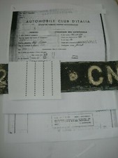 ALFA ROMEO 1951TARGA CON VISURA  RADIATO D,UFFICIO  CAMION CASSONE RIBALTABILE 