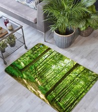 Tappeto 3D Foresta Verde Q015
