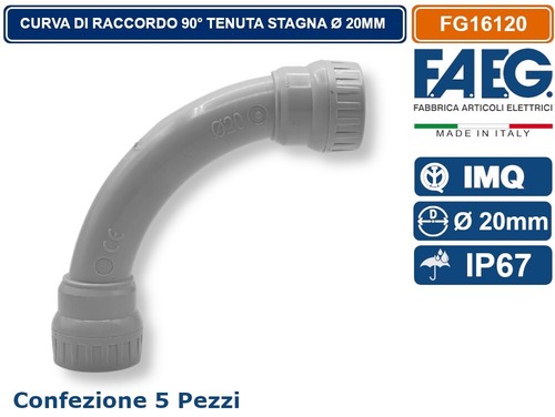 Pezzi curva raccordo - raccordo, 90°