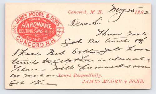 1882 james moore sons - moore, &