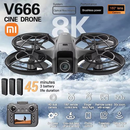 Drone mini v666 - drone, 4k