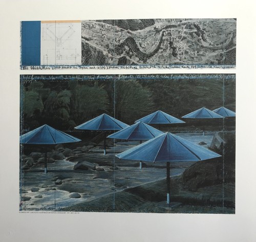 Christo les parapluies - christo,, parapluies,